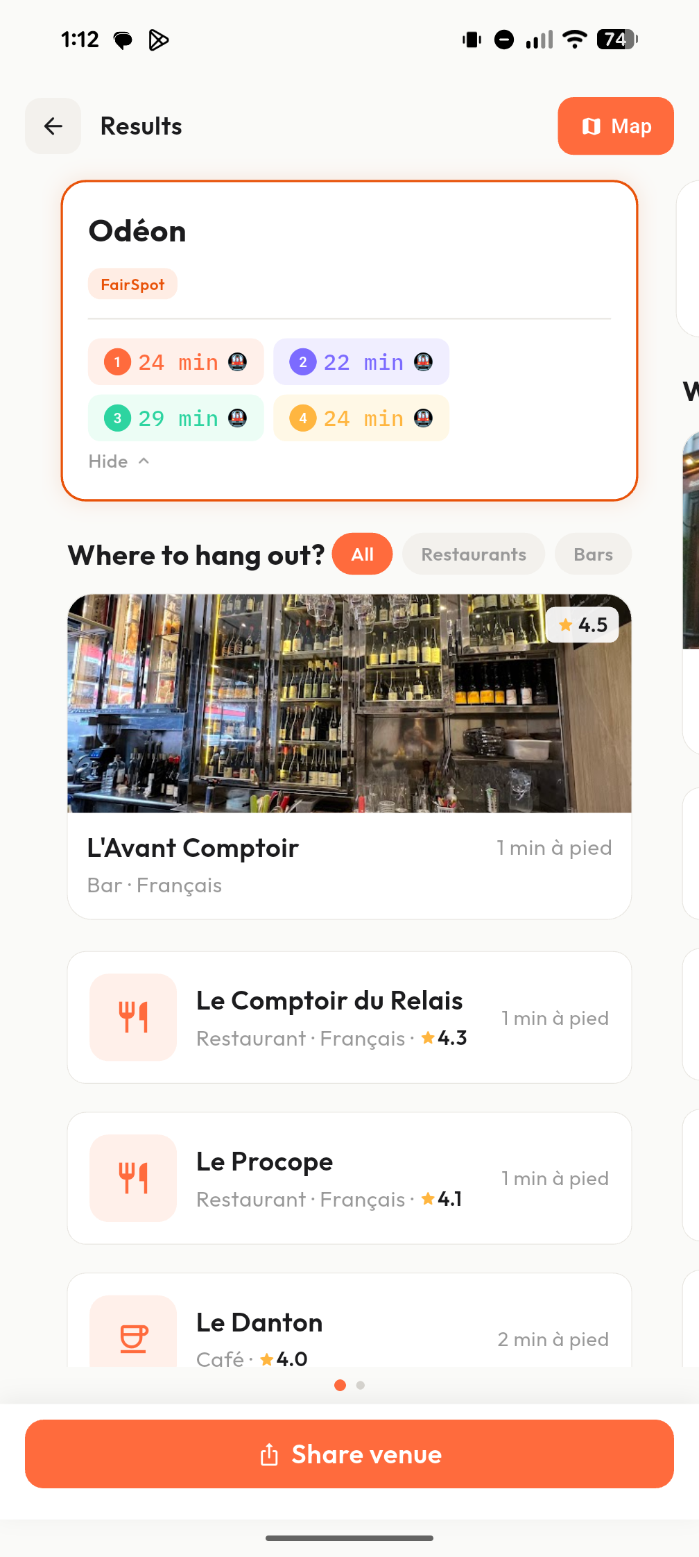 Établissements recommandés